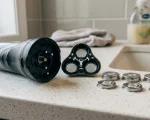 Detached round shaver heads and replacement blades